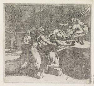 Isaac Blesses Jacob (Paintings in the Loggia of Raphael) by Orazio Borgianni