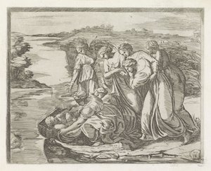 Moses Found (Paintings in the Loggia of Raphael) by Orazio Borgianni