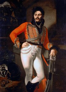 Portrait of Colonel E.V. Davydov of the Leib-Hussar Regiment