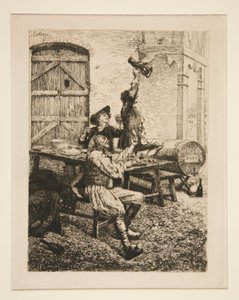 Country Scene: The Drinkers by Oreste Cortazzo