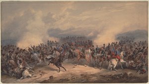 Hussars and Chasseurs at the Battle of Chernaya River on August 16, 1855