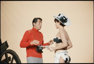 Dean Martin as Matt Helm on set 