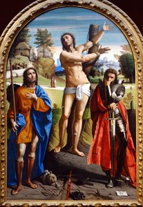 Saints Sebastian, Roch and Demetrius