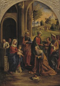 The Adoration of the Kings by Ortolano