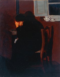 At the stove by Oscar Ghiglia