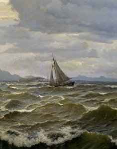 Ships at Sea by Oscar Kleineh