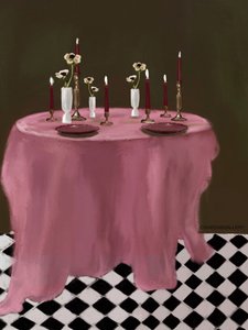 Romantic Table Setting by Osheensgallery