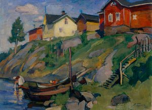 A Country Village in Finland by Osip Emmanuilovich Braz
