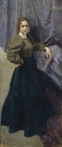 Portrait of the painter Yelizaveta Martynova by Osip Emmanuilovich Braz