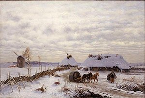 Winter Landscape by Oskar Hoffmann