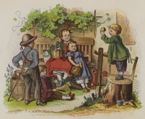 Group of children playing outdoors