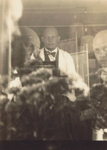 Oskar Schlemmer at the Prellerstrasse Studio by Oskar Schlemmer