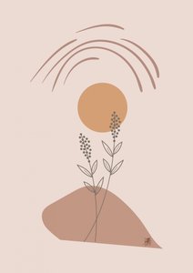Boho Botanical Sunset by Osvaldo Russo