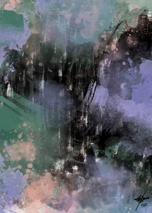 Dark Atmospheric Abstract