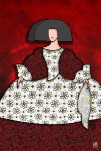 Elegant Lady in Floral Dress