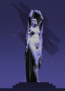 Ethereal Goddess Under Stars by Osvaldo Russo