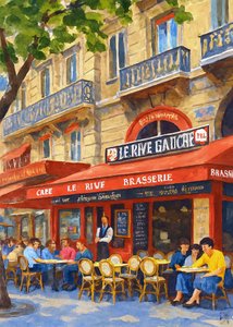 Lively Paris Cafe