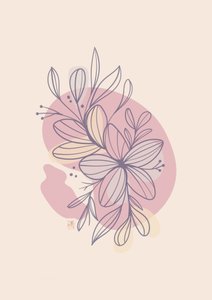 Pastel Floral Lines