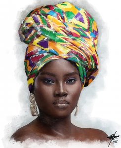 Regal African Woman by Osvaldo Russo