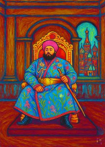 Regal King on Throne by Osvaldo Russo