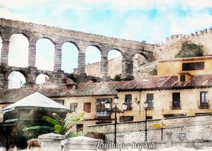 Roman Aqueduct Segovia by Osvaldo Russo