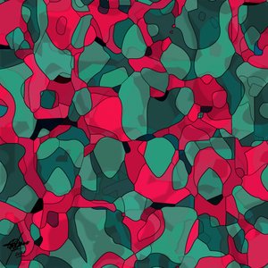 Vibrant Abstract Organics by Osvaldo Russo