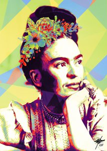 Vibrant Frida Portrait by Osvaldo Russo