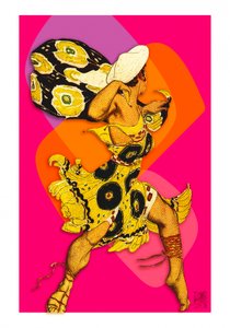 Vibrant Retro Dancer by Osvaldo Russo