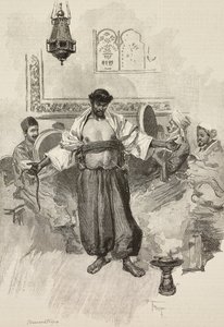 Aissawa Dance, Moroccan Religious Brotherhood, at Universal Exposition of 1889, Paris, France