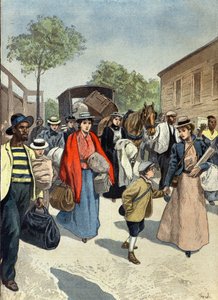 English Civilians Leaving the Town of Ladysmith under Boer Siege
