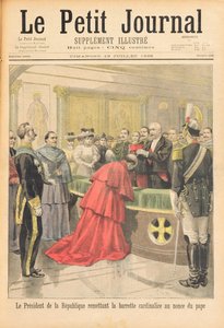 The Apostolic Nuncio Receiving the Red Hat from the President of the French Republic, from Le Petit Journal by Oswaldo Tofani