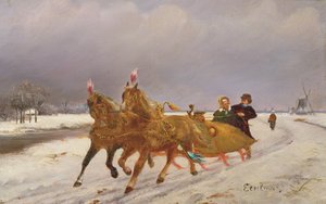 Troika in the Snow by Otto Eerelman