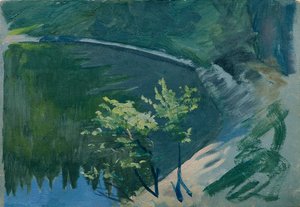 Lake Corner near Berghof by Otto Friedrich