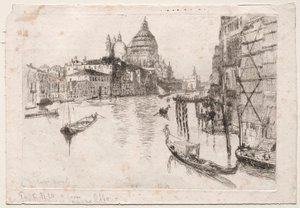 Entrance to Grand Canal, 1880 by Otto H. Bacher