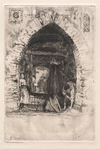 Etchings of Venice: Laundry by Otto H. Bacher