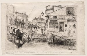 Ponte Tolentine, 1880 by Otto H. Bacher