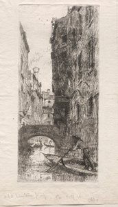 Ponte del Pistor, Venice, 1880 by Otto H. Bacher