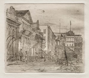 Southwest Corner, Public Square, Cleveland, 1878 by Otto H. Bacher