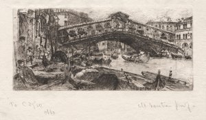 The Rialto, Venice by Otto H. Bacher