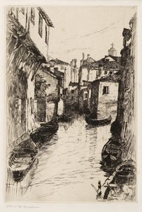A Canal in Venice by Otto Henry Bacher