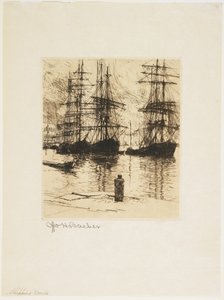 Shipping, Venice, 1879-1880 by Otto Henry Bacher