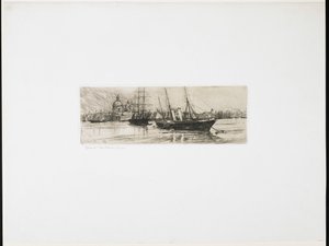Two Boats by Otto Henry Bacher