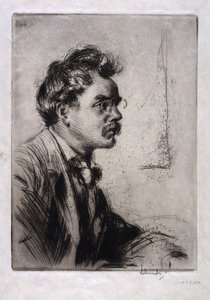 Portrait of B.J.O. Nordfelt by Otto J. Schneider