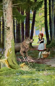 Little Red Riding Hood, c.1900 by Otto Kubel