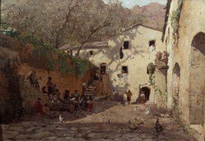 Everyday Life, Italy by Otto Ludvig Sinding