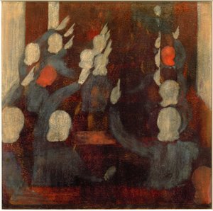 Hands Raised (Answers). Sketch by Otto Meyer Amden