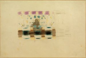 Preparation (Devotion in the Dining Hall). Sketch by Otto Meyer Amden