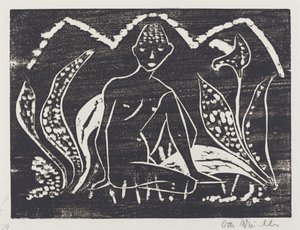 Nude Figure of a Boy in a Landscape