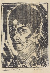 Self-Portrait Facing Left