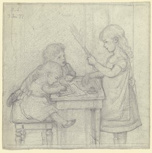 Acted School Scene by Otto Scholderer
